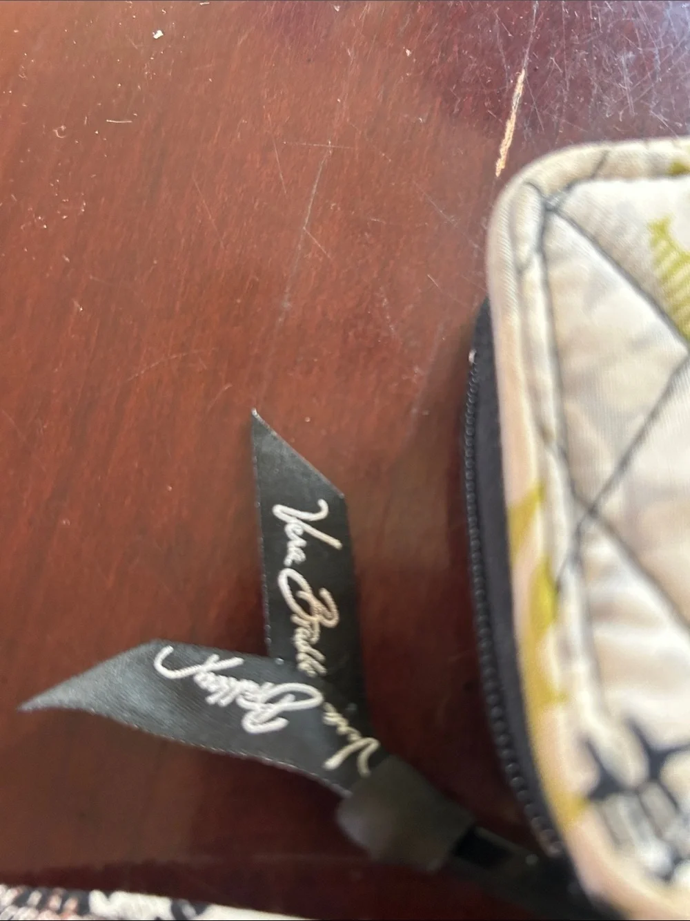 Vera Bradley Quilted Floral Wristlet in Neutral Multi